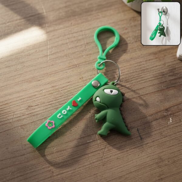 Keychain01-WOSKU-01.jpg Cute Dinosaur Cartoon Silicone Keychain (1 Pc)