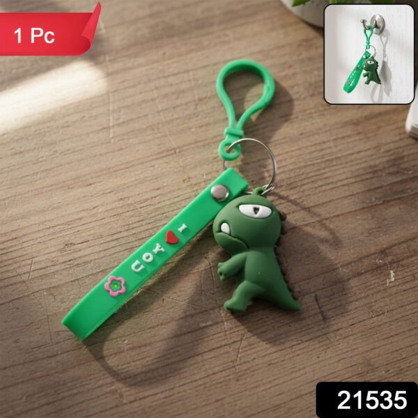 Keychain01-WSKU-01.jpg Cute Dinosaur Cartoon Silicone Keychain (1 Pc)