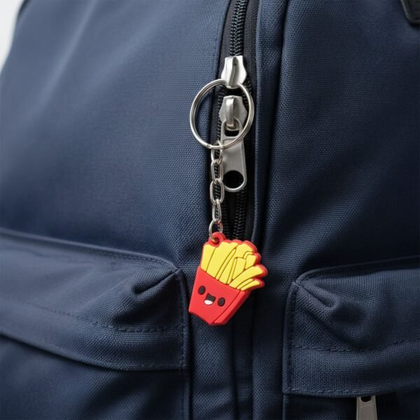 Keychain03-03_7436f47e-8824-4078-98b5-20c1c448f1c2.jpg Cute Smiley French Fries Shape Cartoon Keychain (1 Pc)