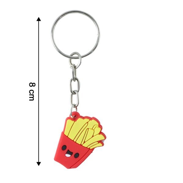 Keychain03-size_5877e05d-8f23-4be4-8e46-9621975e5014.jpg Cute Smiley French Fries Shape Cartoon Keychain (1 Pc)