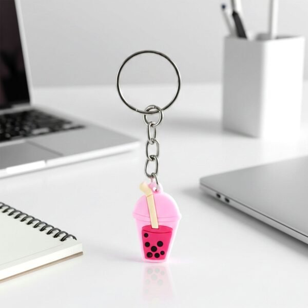 Keychain04-02.jpg Cute Bubble Tea Cartoon Keychain (1 Pc)