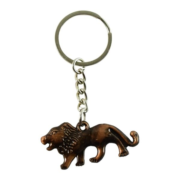 Keychain2-04_4c2a0549-478a-4946-b09a-e7bef09765ef.jpg Elegant Walking Lion Metal Keychain (1 Pc)