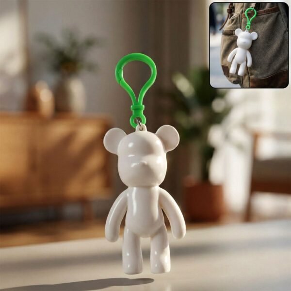 Keychain2-WOSKU-01_5efa0e88-d9e6-4857-98c8-bb12140626cb.jpg Cute Bear Shape Decorative Keychain (1 Pc)