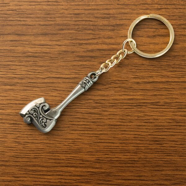 Stylish Axe Shape Metal Keychain (1 Pc)