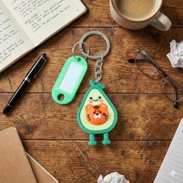 Cute Cartoon Character Decorative Keychain (1 Pc)
