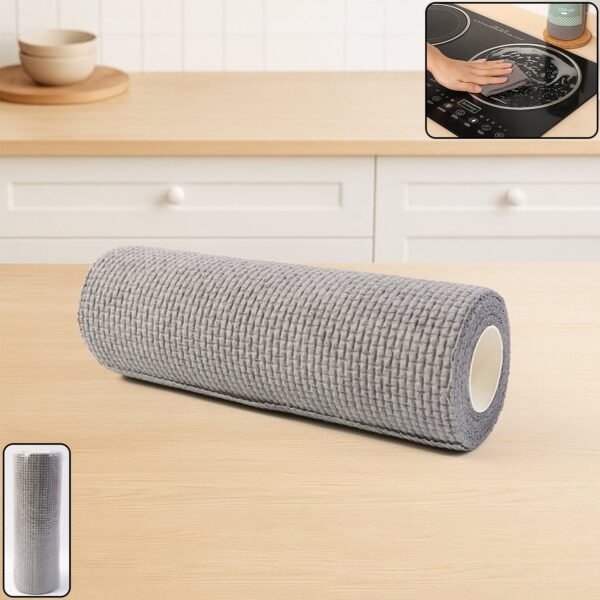 Kitchen-Scrub-Cloth-01.jpg Disposable Kitchen Cleaning Cloth Roll – 25 Sheets (23x19 cm)