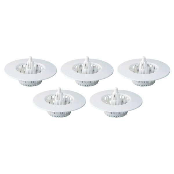 5 Pcs Multipurpose Sink Drain Hair Catcher & Strainer Filter (30~45 mm)