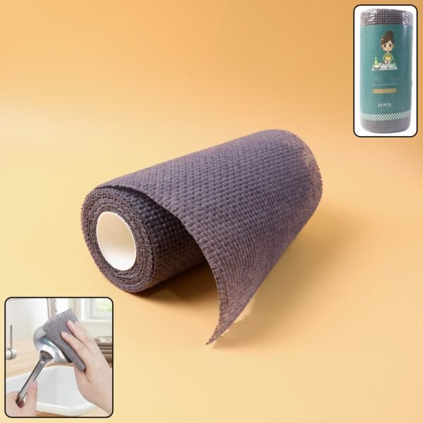 KitchenScrubCloth-WOSKU-01.jpg Disposable Cleaning Cloth Roll – 25 Sheets (20x20 cm)