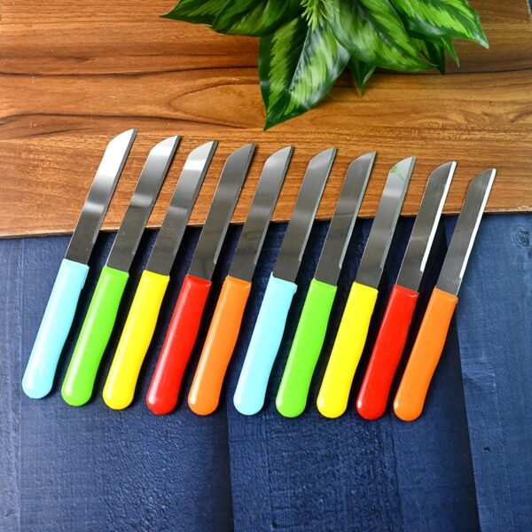 Knife-06.jpg Premium Quality Stainless Steel Handle Plain Knife (10 Pc / 1 Set)