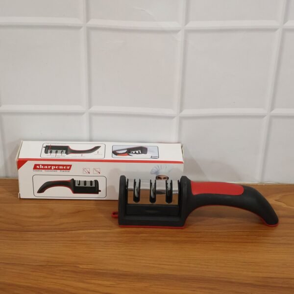 KnifeSharpener-live.jpg 3 Stage Knife Sharpener Tool with Ergonomic Handle (1 Pc)