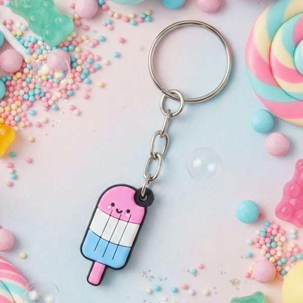Kulfi-Keychain-03.jpg Cute Ice Cream Popsicle Shape Cartoon Keychain (1 Pc)