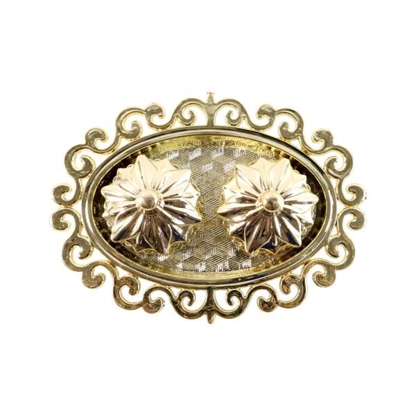 Decorative Double Kumkum Dish with Ornate Tray (1 Pc)