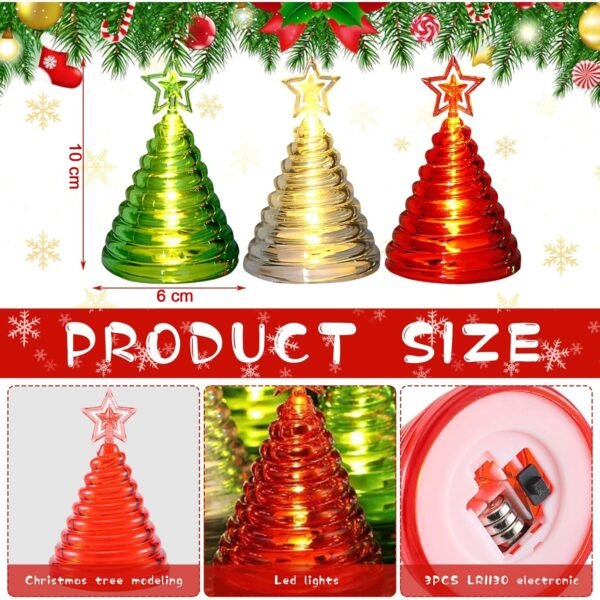 Christmas Tree Shape LED Decorative Lights (12 Pc)