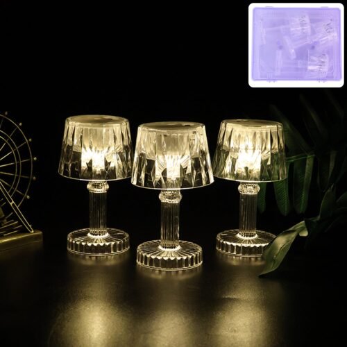 LED-Crystal-Lamp-01.jpg Battery Operated Decorative LED Mini Table Lamp (3 Pc / Set)