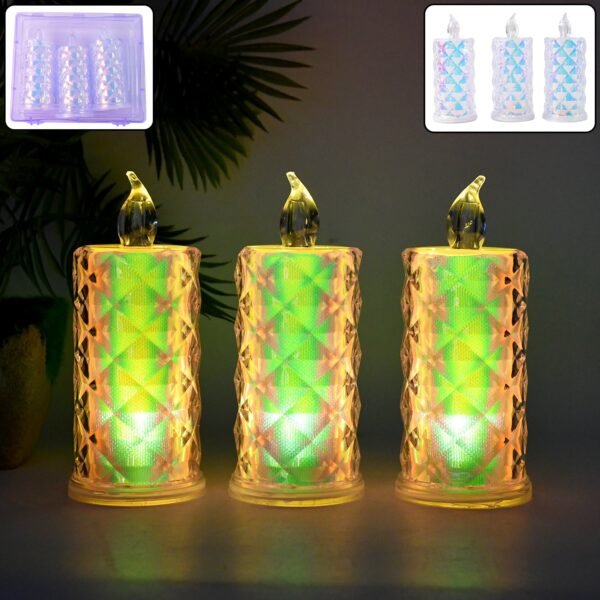 LED-Decorative-Candles-01.jpg LED Flameless Decorative Candle Lights (3 Pc / Set)
