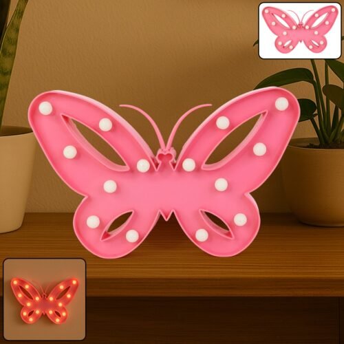 LED-Night-Light-01_09d0fa59-72db-40ce-ae95-11ba974b83a5.jpg Butterfly Shape LED Decorative Night Light (1 Pc)
