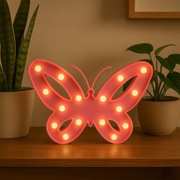 Butterfly Shape LED Decorative Night Light (1 Pc)