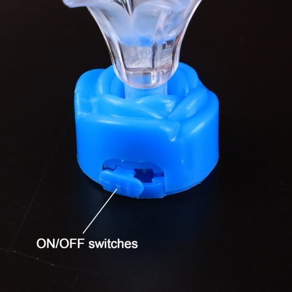 Multi-Color LED Fiber Optic Flower Night Lamps (Mix Color / 3 Pc)