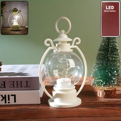 LED-Storm-Iantern-01.jpg LED Decorative Storm Lantern Light (Battery Operated, Warm White Light)