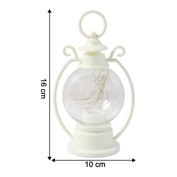 LED Decorative Storm Lantern Light (Battery Operated, Warm White Light)