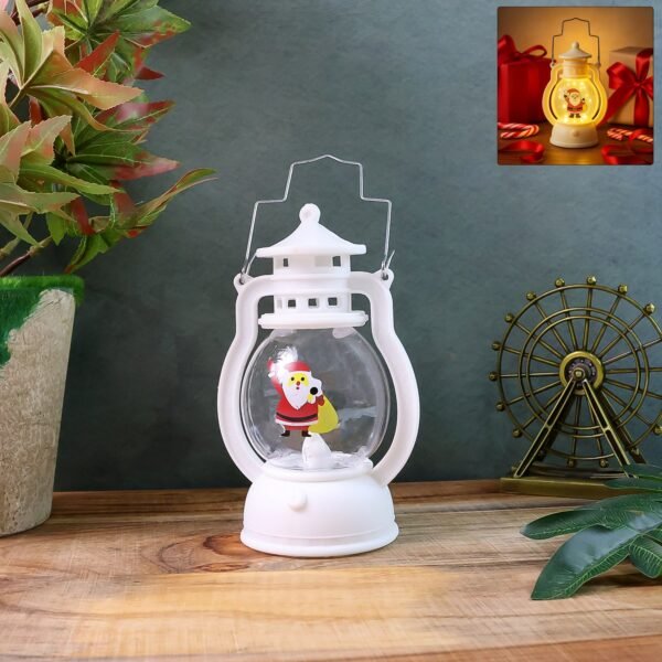 LED-lantern-01.jpg Mini LED Decorative Lantern with Santa Figurine & Handle (1 Pc)