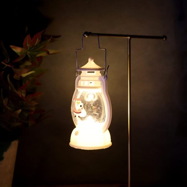 LED-lantern-02.jpg Mini LED Decorative Lantern with Santa Figurine & Handle (1 Pc)