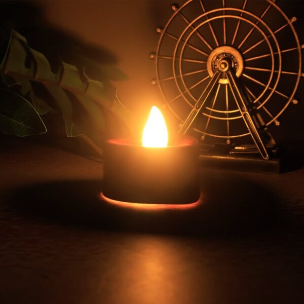 Heart Shaped LED Tea Light Candles (Mix Color / 12 Pc)