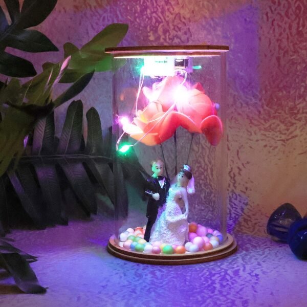LEDCoupleShowpiece-05.jpg Wedding Couple with LED Rose Lamp (1 Pc)