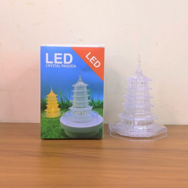 LEDCrystalPagoda-Liveimage.jpg Premium LED Crystal Pagoda Decorative Light (1 Pc)