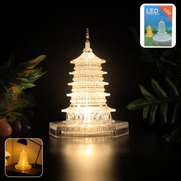 LEDCrystalPagoda-WOSKU-01.jpg Premium LED Crystal Pagoda Decorative Light (1 Pc)