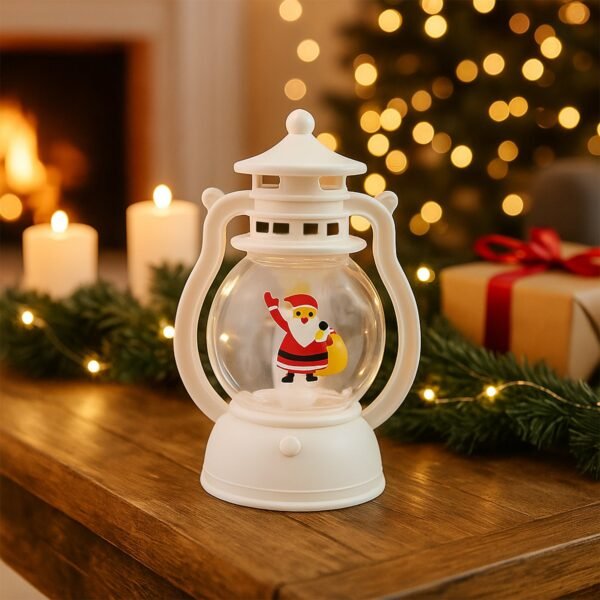 LEDLantern-02.jpg Mini LED Decorative Lantern with Santa Figurine (1 Pc)