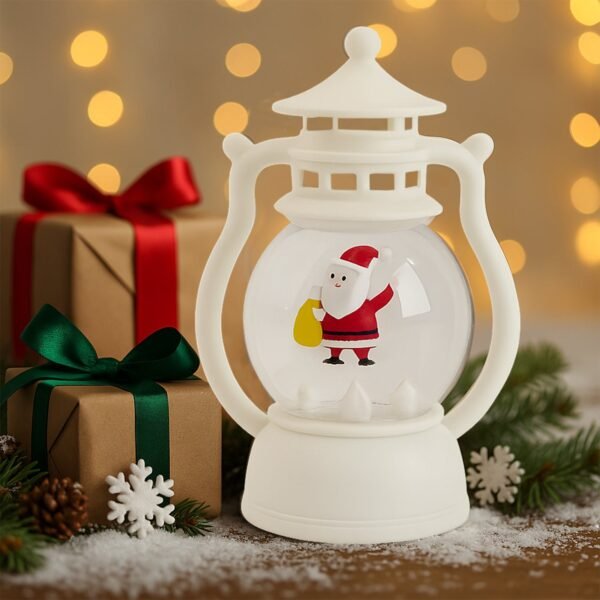 LEDLantern-05.jpg Mini LED Decorative Lantern with Santa Figurine (1 Pc)