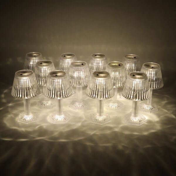 Decorative Crystal Style LED Table Lamps (12 Pc)