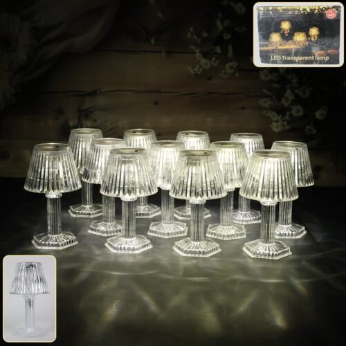 Decorative Crystal Style LED Table Lamps (12 Pc)