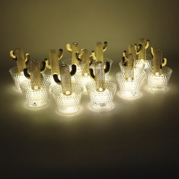 Lanterns-03.jpg Decorative Cactus Shape LED Tealight Candles (12 Pc)
