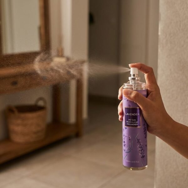 Lavender No Gas Room & Car Freshener Spray (250ml, 1 Pc)