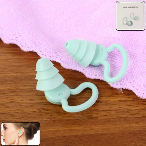 Layer-Noise-Earplug-01.jpg Premium Layered Silicone Noise Reduction Earplugs (1 Pair)
