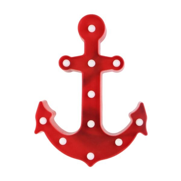 Led-Night-Light-05_e5f6e384-7f54-4607-a17c-e4729247dfa2.jpg Anchor Shape LED Decorative Night Lamp - (1 Pc)