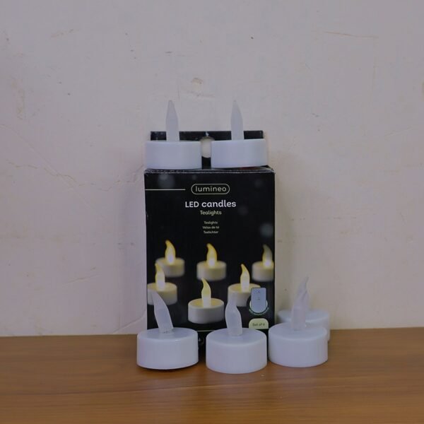 LED Flameless Tealight Candles Lights (6 Pc / Without Remote)