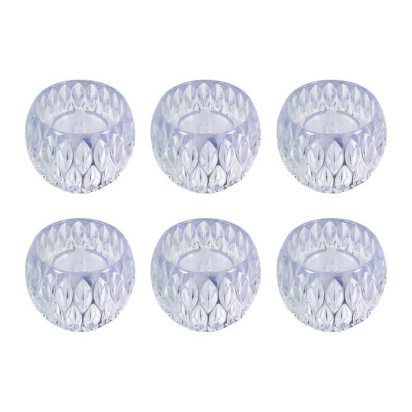 Crystal Design LED Tealight Candles (6 Pc / Set)