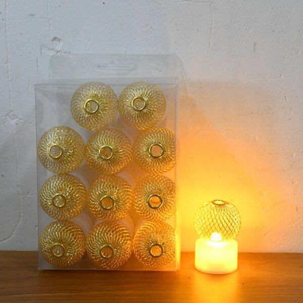 Light-08_7354531b-926b-42a6-afca-5bbb55d03579.jpg LED Ball Shaped Decorative Light with Mesh Cover (12 Pc / Set)