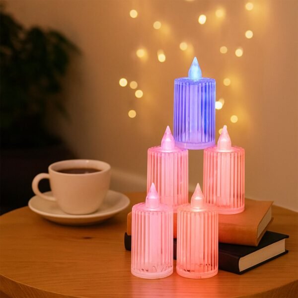 Decorative Flameless Electronic LED Candle Light Set (6 Pc)