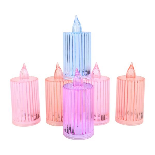 Decorative Flameless Electronic LED Candle Light Set (6 Pc)