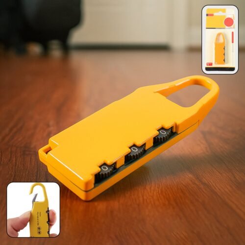 Lock-WOSKU-01.jpg Portable 3-Digit Combination Number Lock (1 Pc)