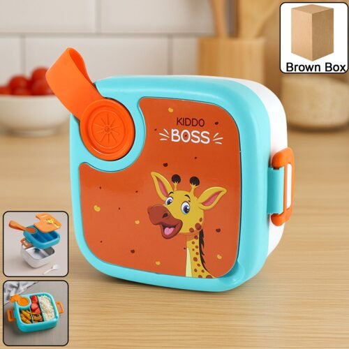 Kids Cartoon Lunch Box - (1 Set)