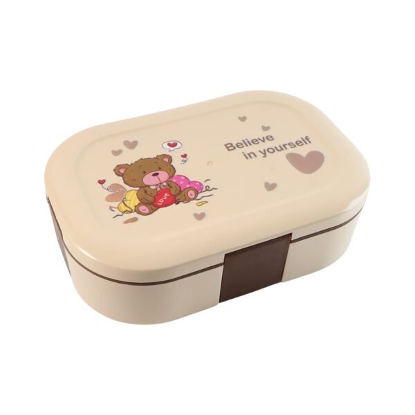 Lunch-Box-05_52ce8b9d-13f6-4366-8dca-622b1dbc03f7.jpg Cute Teddy Printed Kids Lunch Box (500Ml / 1 Pc)