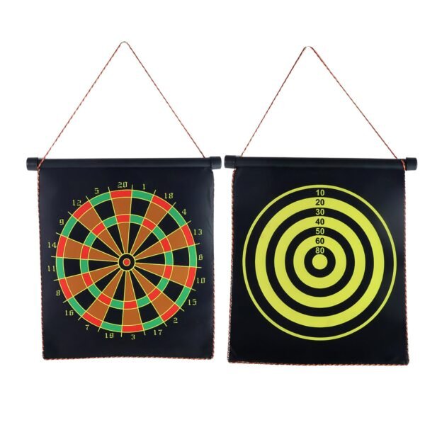 Magnet-Dartboard-05.jpg Magnetic Roll-Up Dartboard Game - (12-inch / Set)