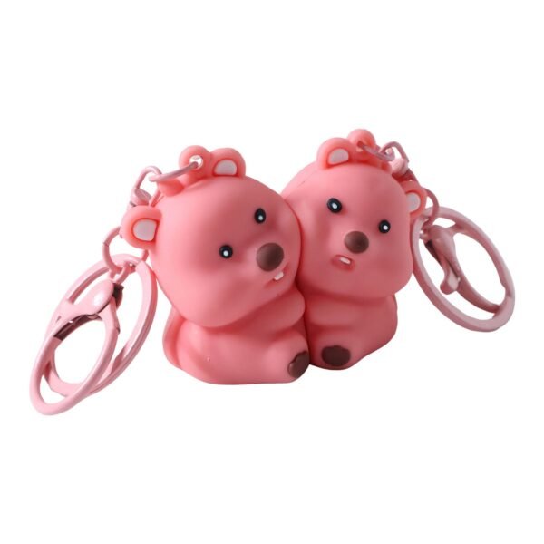 Cute Couple Bear Shape 2-in-1 Keychain Set (2 Pieces Set)