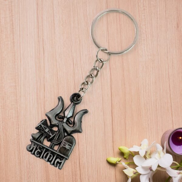 Mahakal-Keychain-04.jpg Mahakal Trishul Damru Design Keychain (1 Pc)
