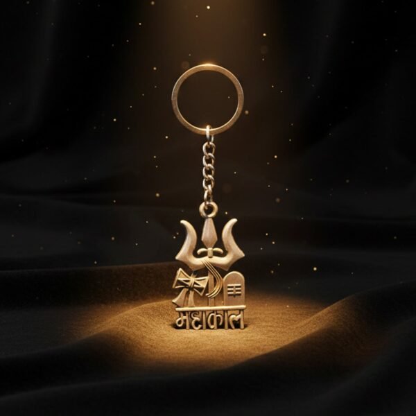 Premium Metal Mahakal Keychain (1 Pc)